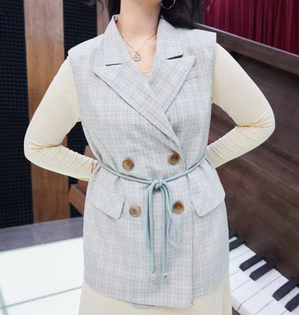 Chaqueta Elegante a Cuadros