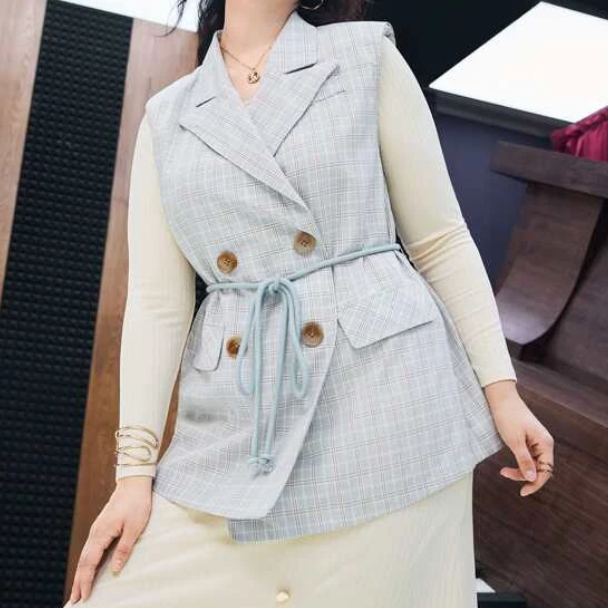 Chaqueta Elegante a Cuadros