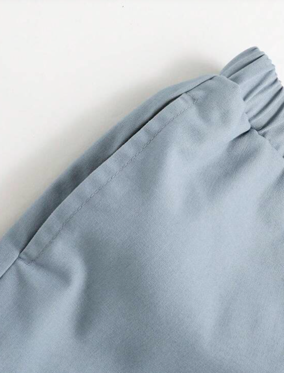 Jogger Casual con Detalles - Neblina Azul