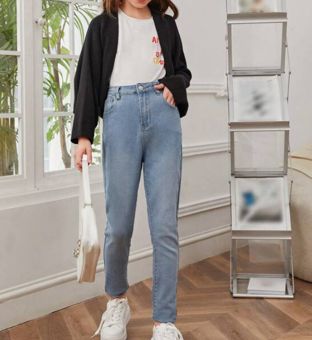 Cárdigan Casual de Manga Murciélago - Negro