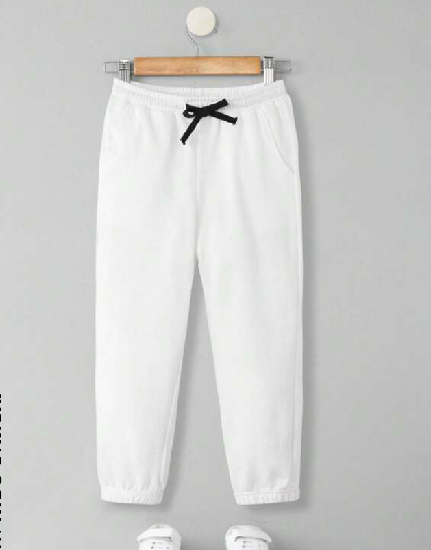Jogger Casual de Algodón - Blanco
