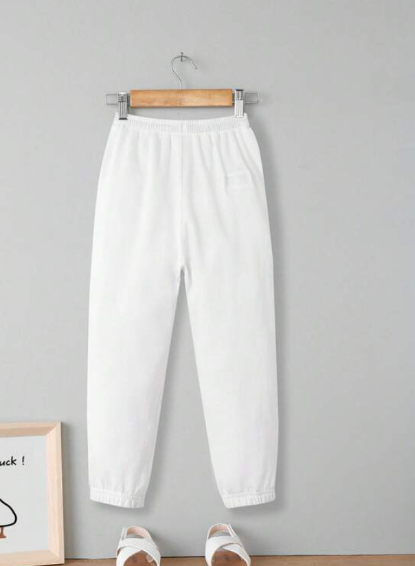Jogger Casual de Algodón - Blanco