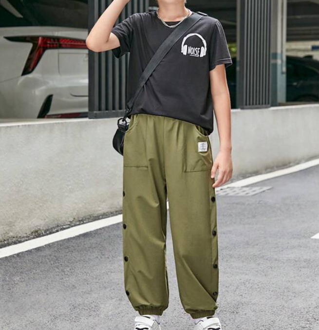 Jogger Casual con Detalles - Verde Militar