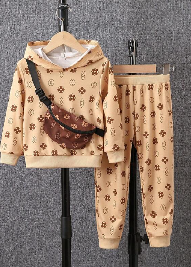 Conjunto Casual de 3 Piezas con Estampado Divertido