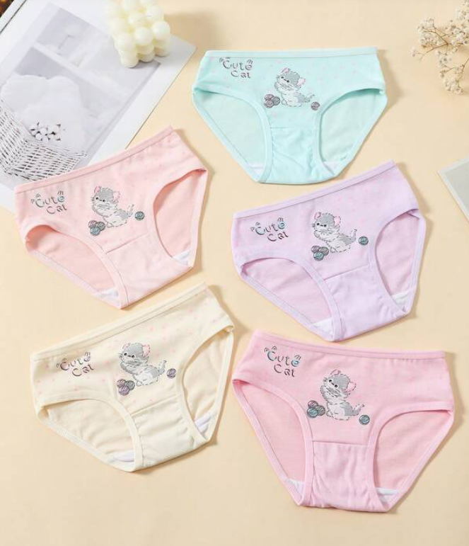 Bragas Infantiles de Algodón con Diseños Divertidos