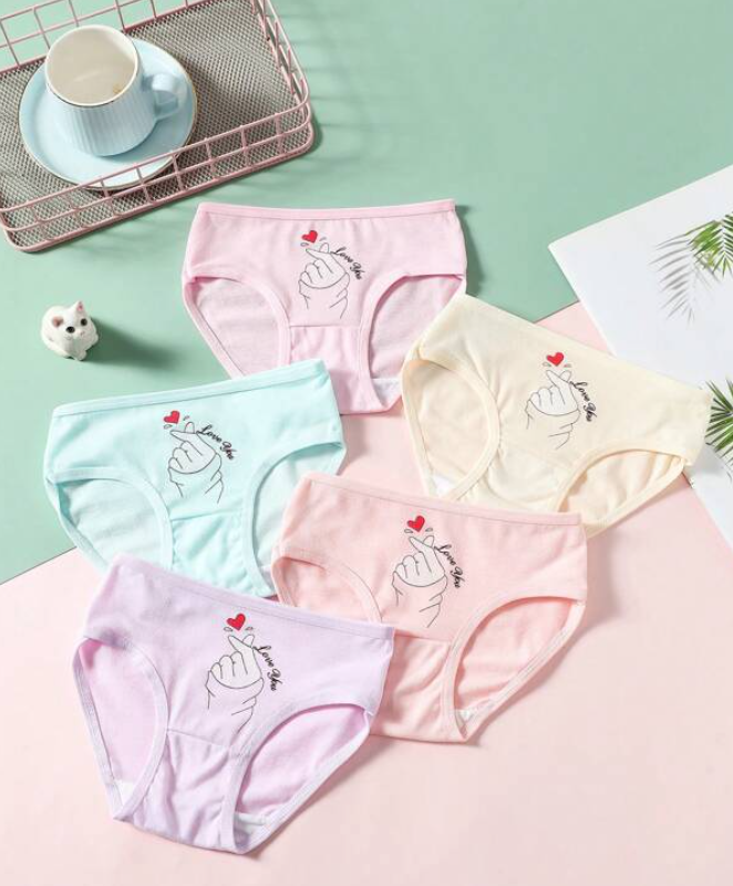 Bragas Infantiles de Algodón con Estampado de Dibujos