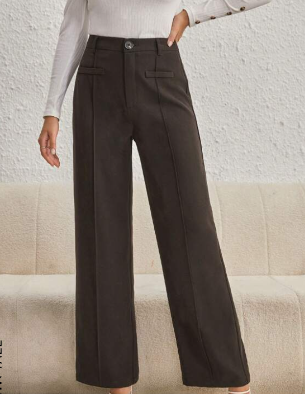 Pantalón de Pierna Recta Elegante