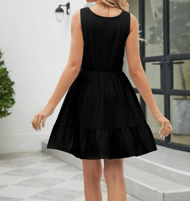 Vestido Mini con Bajo Volante