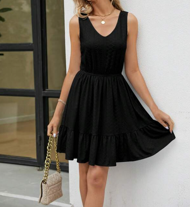 Vestido Mini con Bajo Volante