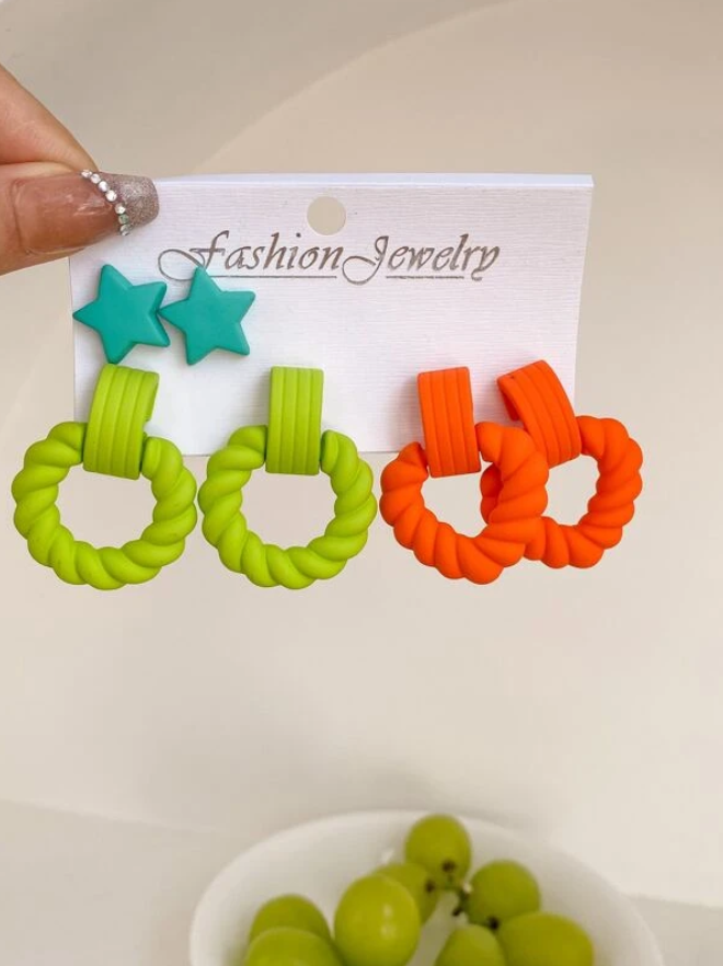 Pendientes de Diseño Divertido