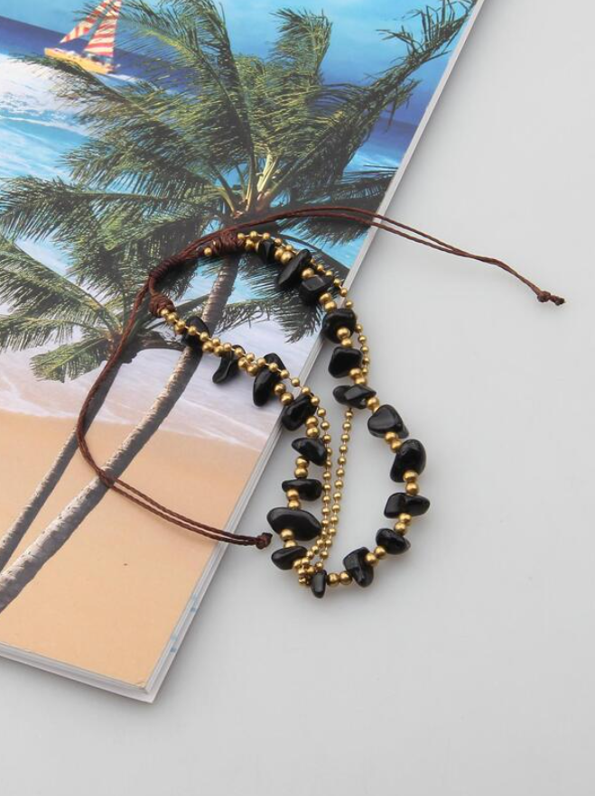 Pulsera de Howlita Negra