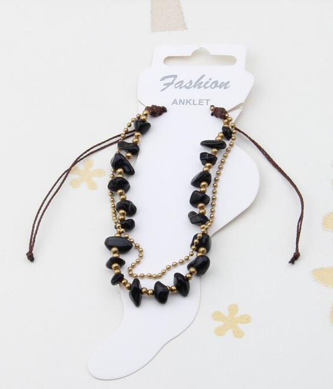 Pulsera de Howlita Negra