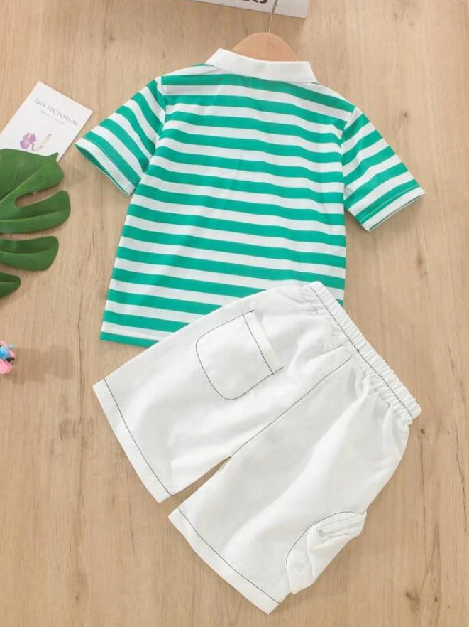 Conjunto Infantil de 2 Piezas - Polo y Shorts