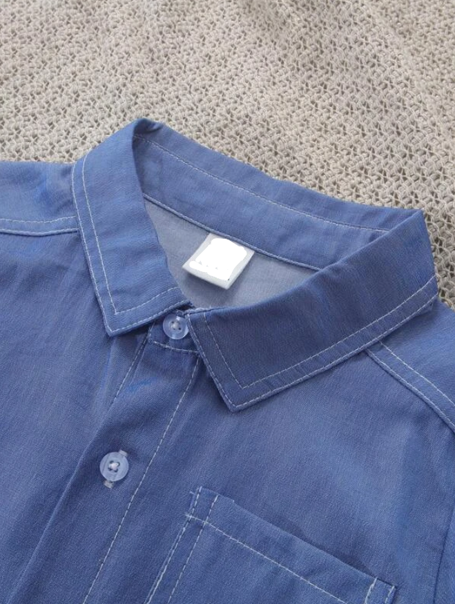 Conjunto Infantil de 3 Piezas - Camisa, Camiseta sin Mangas y Shorts