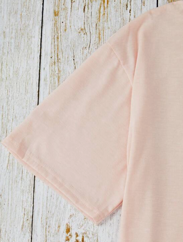 Camiseta Casual Rosa con Estampado de Cactus 🌵💖
