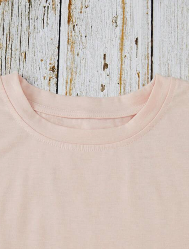 Camiseta Casual Rosa con Estampado de Cactus 🌵💖