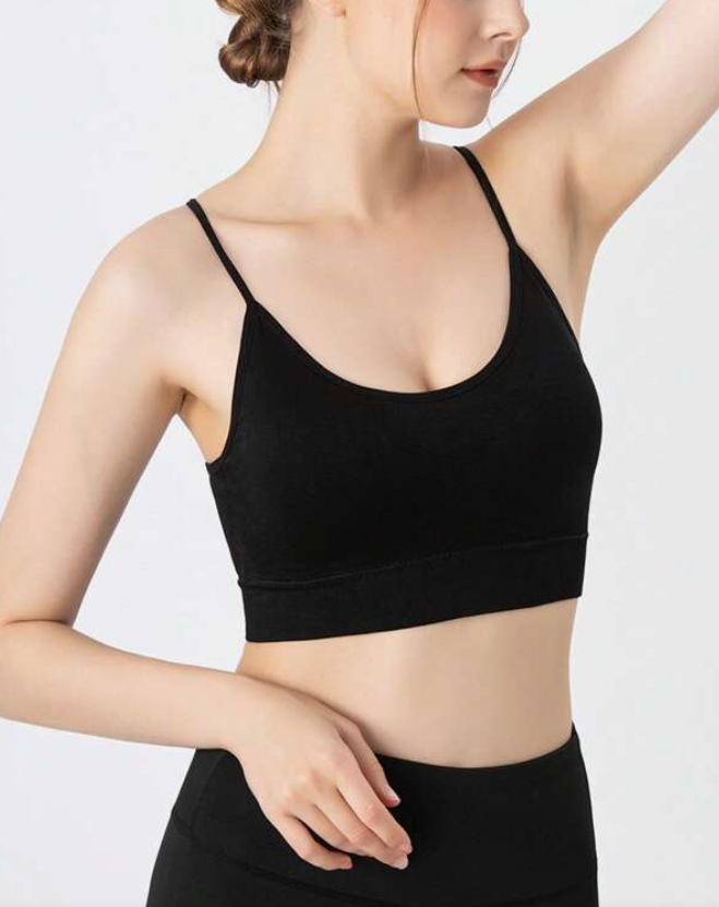 Top Deportivo Negro sin Costuras – Comodidad y Soporte 🖤✨