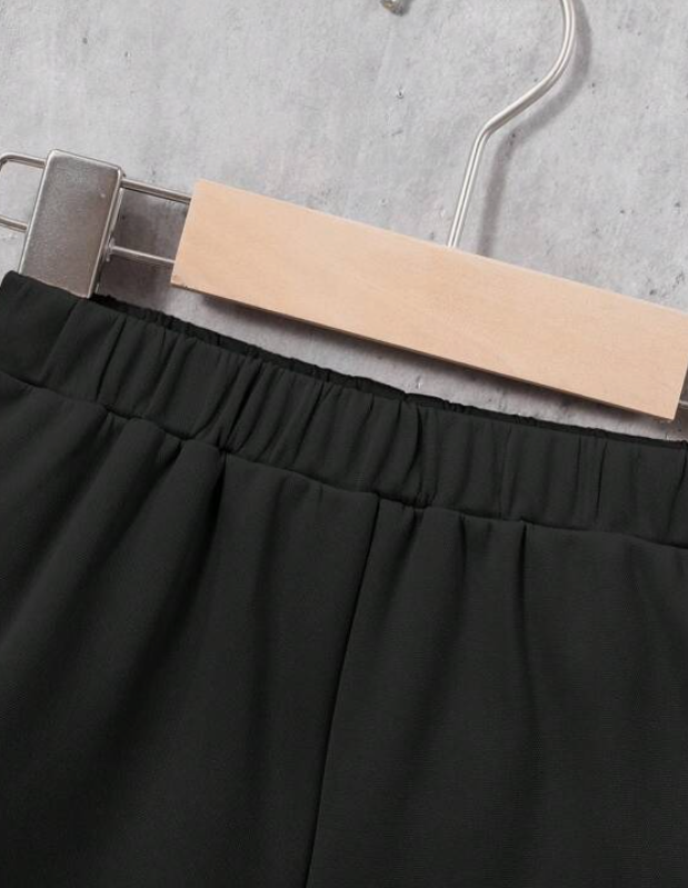 Set Deportivo Negro de 2 Piezas con Capucha ✨