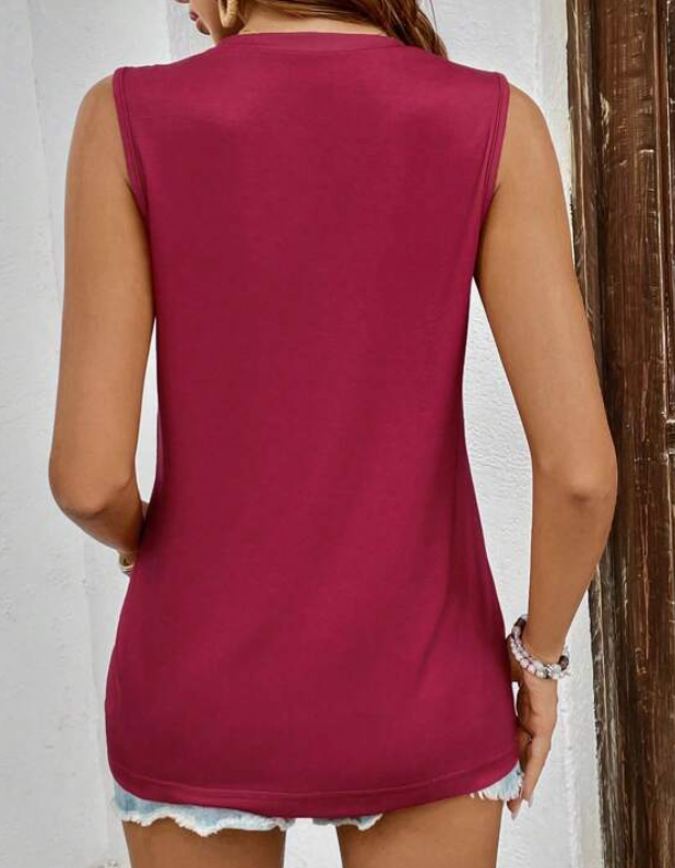 Tank Top Rosa Fucsia con Frase Motivadora ✨