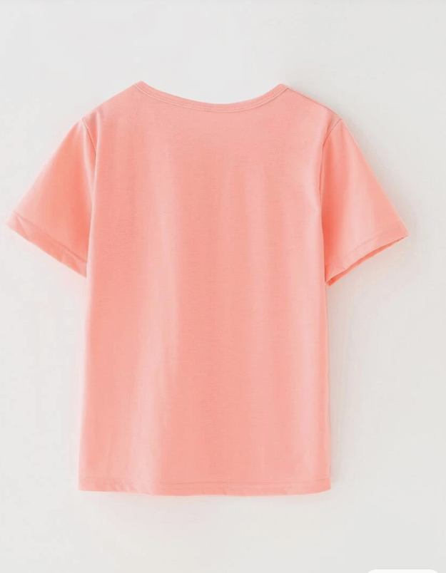 🌸 Polera Infantil Letra "E" con Detalles Florales