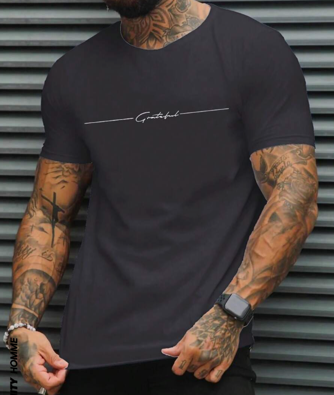 👕 Polera Oversized Estilo Casual – Estampado “Grateful”