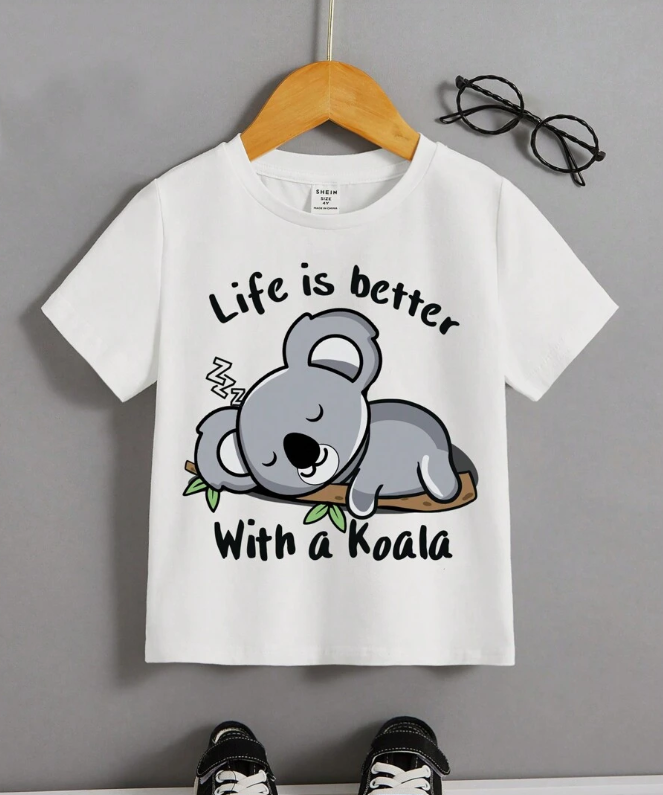 🐨 Polera Infantil "Life is Better with a Koala"