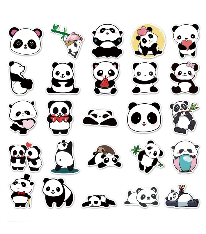 Set de Pegatinas de Panda
