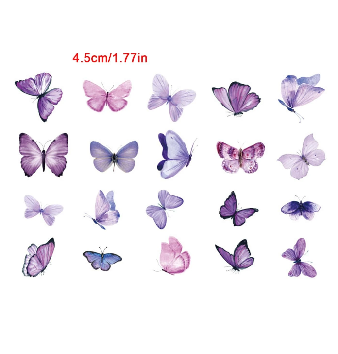 Set de Pegatinas de Mariposas Multicolor