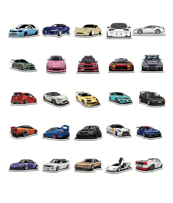 Set de Pegatinas de Autos Deportivos