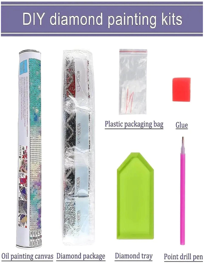 Pintura de Diamantes DIY - Patrón de Perro