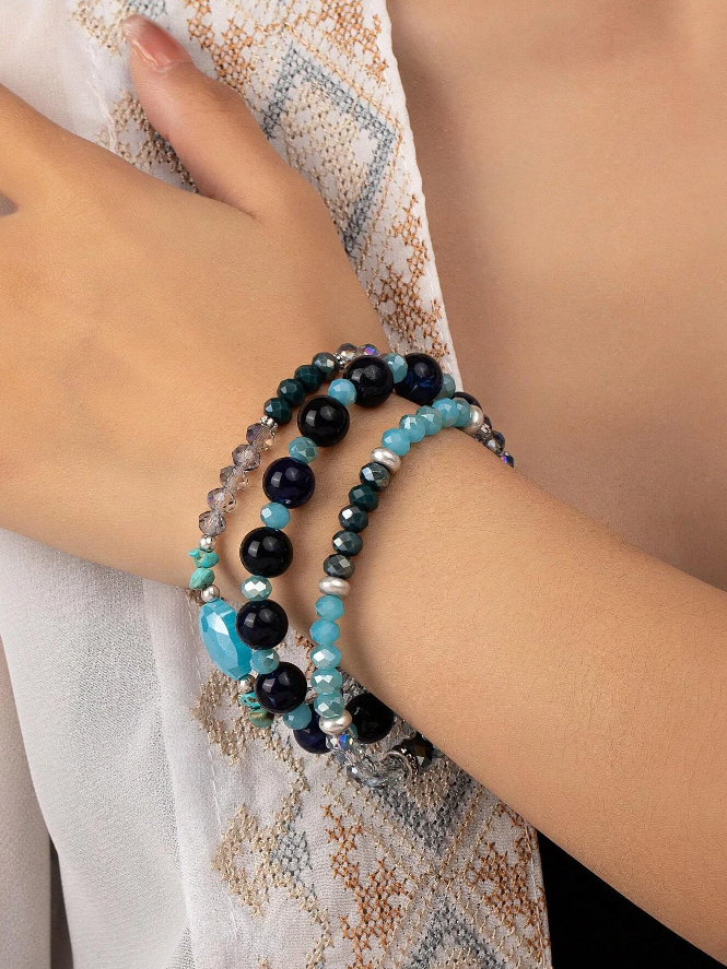 Pulseras de Cuentas de Vidrio