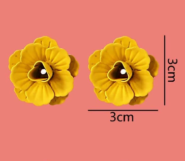 🌸 Aros Florales de Hierro – Estilo Dulce y Colorido