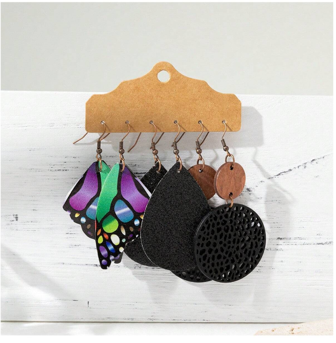 🎨 Set de Pendientes Bohemios – Tripack de Estilos Mixtos