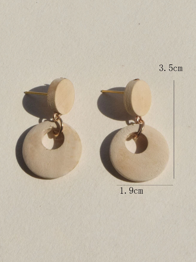 🟡 Pendientes Geométricos – Minimalismo Dorado