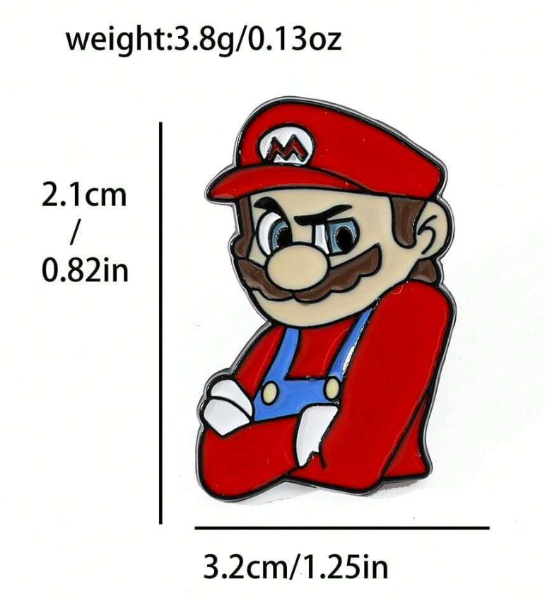 🎮 Broche Mario – Estilo Retro & Diseño Coleccionable