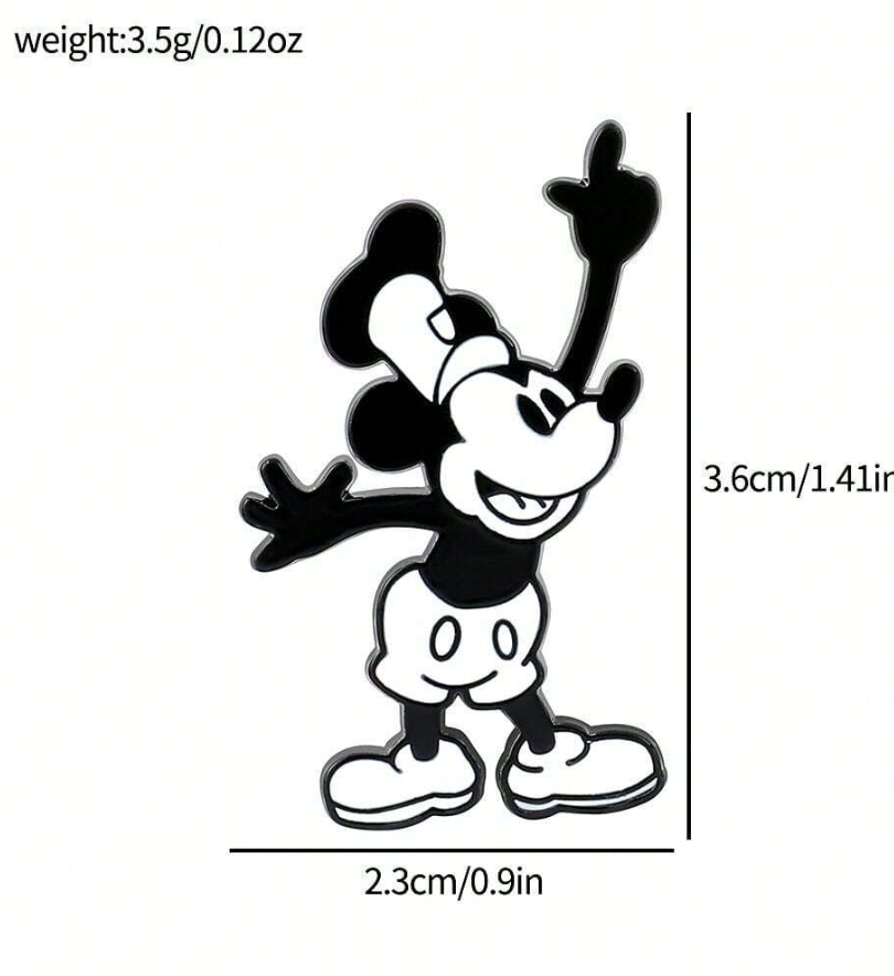 🎩 Broches Mickey Vintage – Estilo Dulce & Diseño Coleccionable