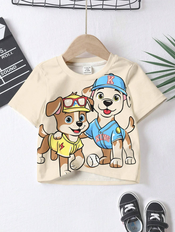 Camiseta de Perros Animados para Chicos