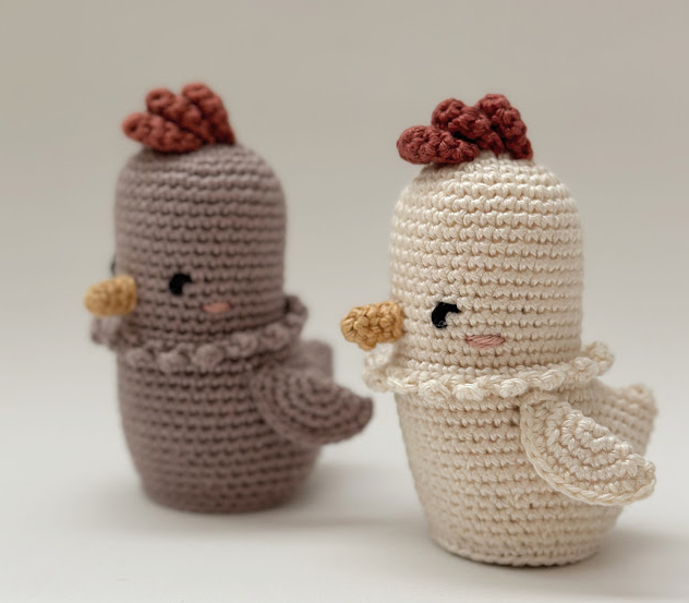 🐔 Gallinita con Huevo – Amigurumi Campestre Hecho a Mano