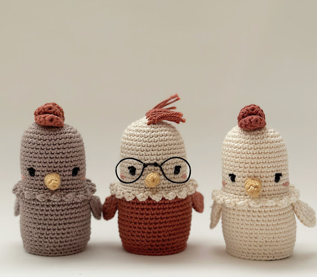 🐔 Gallinita con Huevo – Amigurumi Campestre Hecho a Mano