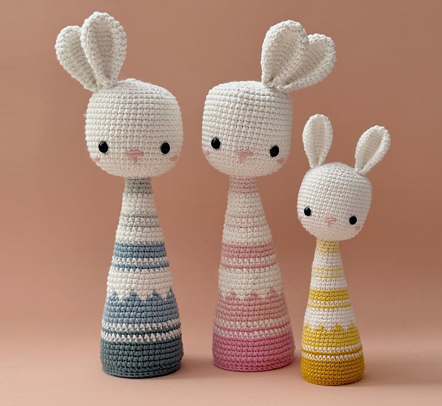 🐰 Conejito Decorativo Estilo Escandinavo – Amigurumi Hecho a Mano