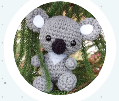 🐨 Koala Gris con Detalles Blancos – Amigurumi Hecho a Mano