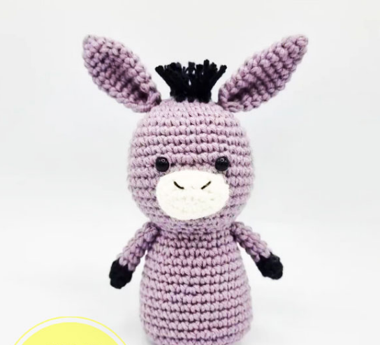 🐴 Burrito Lila – Amigurumi Hecho a Mano