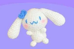 🐇💙 Conejito Cinnamoroll – Amigurumi Hecho a Mano