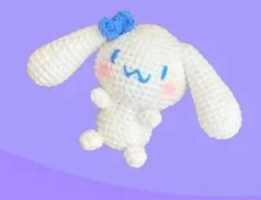 🐇💙 Conejito Cinnamoroll – Amigurumi Hecho a Mano