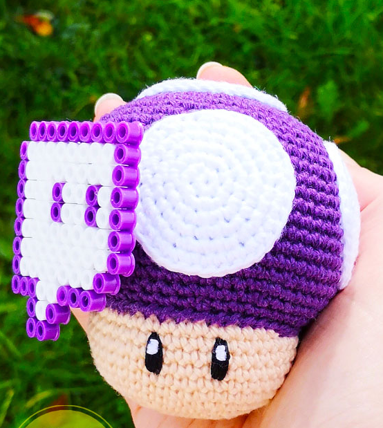 🍄 Hongo Super Mario – Amigurumi Hecho a Mano