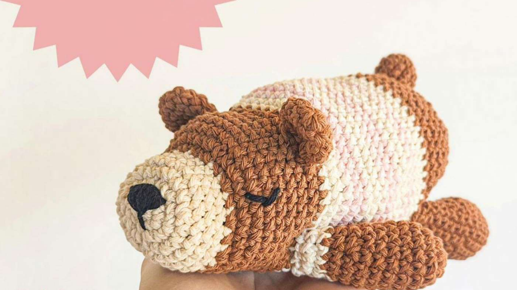 🐻💤 Osito Dormilón – Amigurumi Hecho a Mano