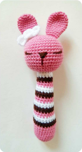 🐰 Anillo Mordedor Conejita – Amigurumi Hecho a Mano