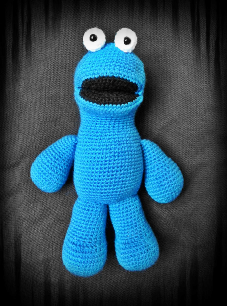 🍪 Monstruo de las Galletas – Amigurumi Personaje Hecho a Mano