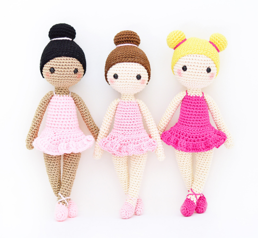 🩰 Muñeca Bailarina – Amigurumi Hecho a Mano