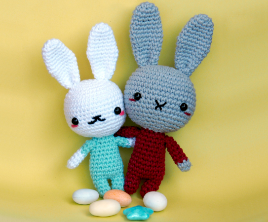 🐇 Conejitos de Colores – Amigurumis Hechos a Mano